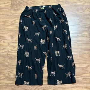 Polo by Ralph Lauren Black Pants with Dog Pattern